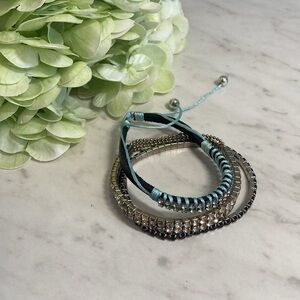 Rhinestone Bracelet Bundle of 3